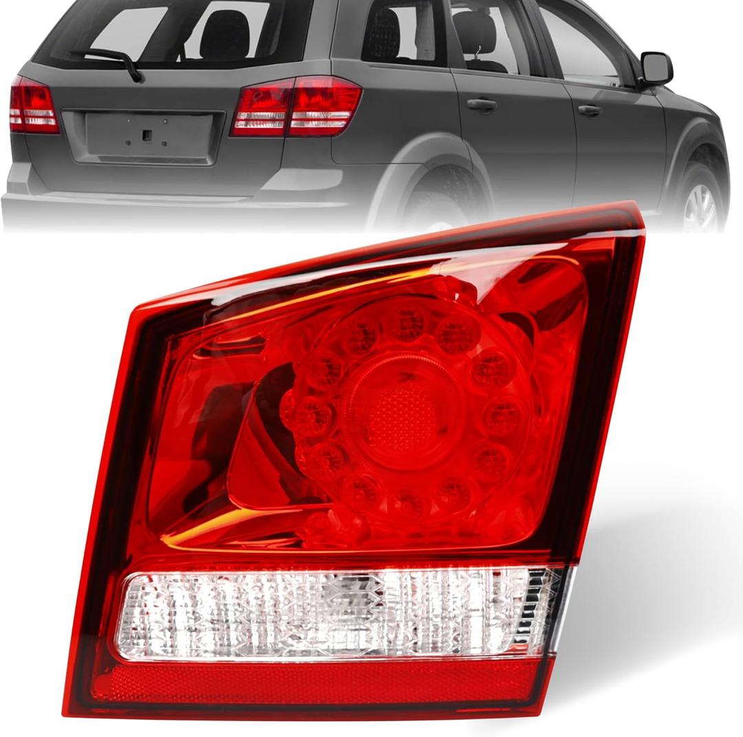 Brake Tail Light Compatible with Dodge Journey 2011-2020 - LED Taillight Assembly Replacement for 68078516AD, 68078516AE, and CH2803100 - Inner Tail Lamp for Passenger Right Side RH