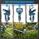 20 Inch Cordless Hedge Trimmer for Makita 18V Battery, Bare Tool
180° Rotating Handle, SK5 Dual-Action Blade, 4/5" Cutting Capacity, Debris Collector, Electric Bush Trimmer for Shrub Pruning