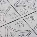 Tin Wall Tiles 24x24 Nail-Up, Stair Risers, Metal Ceiling Tiles, 5 Pack (Antique White)