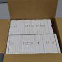 50 Pack BESTTEN 1 Gang Screwless Wall Plate, USWP4 Glossy Off White, Decorator Outlet Cover, Light Switch Face Plate, Decorative Receptacle Wallplate, H4.69 x W2.91