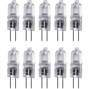 Vstar G4 12V 20W Bulb JC Type Bi-Pin Light,Clear, G4 Bi-pin Base Lamp(20W 10Pack)