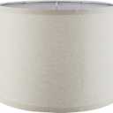 Aspen Creative 38026, Collapsible Empire Transitional Spider Shade, 13" Top x 15" Bottom x 10" Slant, Oatmeal Linen