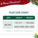 WiliW Christmas Pantyhose for Women Plus Size, Christmas Patterned Tights, High Waist Control Top Sheer Pantyhose (Black)