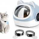 RFID Smart Pet Feeder with Dual Collar Tags Automatic Food Bowl with Scheduled Feeding Times, LCD Display, Voice Recorder, Supports Wet & Dry Food for Multi-Pet Households