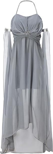 Daenerys Targaryen Costume Chiffon Dresses for Women Grey khaleesi Halloween Cosplay, L