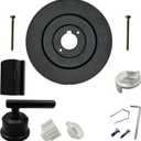 Shower Handle Replacement for Moen 2510/2520/2570/2590 Bathtub Valve, Bath Tub Trim Kit for Single Handle Set (Matte Black)