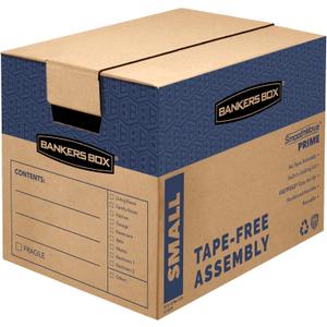 Bankers Box Small Prime Moving Box 10 Pack, Reinforced Handles, Tape-Free Assembly, Attached Lid, 16-in x 12-in x 12-in (0062716)