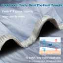 Cooling Blanket Twin(60" x 90"), Double-Sided Cold Blanket for Hot Sleepers | Breathable Lightweight Blanket for Night Sweats, All Season Cool Bedding, Soft Cold Touch