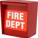 Fire Department Box With Lock Hole Red Heavy Duty Stell