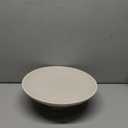 Modern Resin Pedestal Decorative Bowl, Large Fruit Bowl for Kitchen Counter, Stylish Key Bowl for Entryway Table, Beige