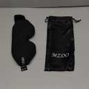 MZOO Luxury Sleep Eye Mask for Side Sleeper Men Women, Zero Eye Pressure 3D Sleeping Mask, Light Blocking Patented Design Night Blindfold, Soft Eye Shade Cover for Travel, Black