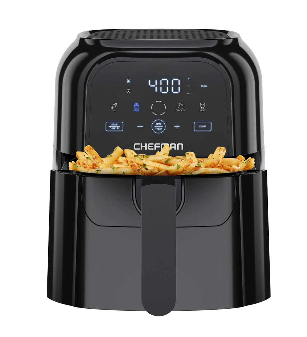 Chefman 6 Qt. Black Air Fryer with Digital Touch Control
