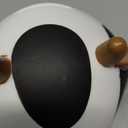 H&W Cow Piggy Bank, Unbreakable Coin Box for Kids, Cute Animal Money Bank Birthday for Boys Girls,Coin Saving Boxes (White) (Small)