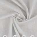 HOTGODEN Medium Weight 100% Cotton Muslin Fabric: 59 inch x 2 Yards Bleached Muslin Linen Fabric Material for Sewing Material Apparel Cloth 