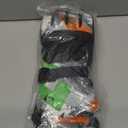 Ski Gloves, Warmest Waterproof and Breathable Snow Gloves for Cold Weather, Fits Both Men & Women, for Parent Child Outdoor (S(Fit Kids 8-10 Years), Black+Orange)