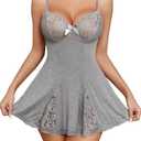 Avidlove Lingerie for Women Lace Babydoll Lingeries Sexy Sleepwear Chemise Cami Nightgowns Lacy Baby Doll Nighty, Small