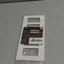 1 Pack BESTTEN 5-Gang Screwless Wall Plate, Decorator Outlet Cover, USWP4 Glossy Off White, Decor Face Plate for Light Switch, Dimmer, GFCI, USB Receptacle, H4.69 x W10.18, ETL Listed