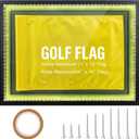 25 x 19Inch Golf Flag Display Case for Maximum 24 x 18Inch Golf Flag,Premium Solid Wood Display Case with Lights,Banner Frame Acrylic Boxes with Canvas Mat,Perfect for Sports Collector Memorabilia