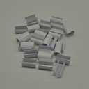 Jetec 32 Pcs White Pool Cover Clips PVC Clamp for Swimming Pool Wind Guard Cover Clips for 1-1/2 Inch PVC Pipe for Securing Swimming with Metal Railing