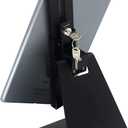 Desktop Anti-Theft Security Kiosk POS Stand Holder Enclosure with Lock & Key, Compatible with iPad air, iPad mini, Galaxy Tab, Note 10.1, 7-10 inch Tablets, Flip & Rotate Design, Black