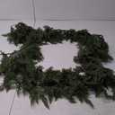 9FT Christmas Cedar Garland Artificial Full and Lush Cedar Garland Faux Pine Needles Cypress Garlands for Table Mantle Wall Window Indoor Outdoor Home Decor