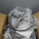 Drafting Chair with Backrest  Adjustable Foot Rest Rolling Stool with Wheels, PU Leather Swivel Stool for Office Spa Studio Lab Counter Salon Home Work Bar Kitchen Shop(Black)