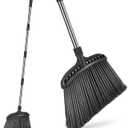 Outdoor Broom,Masthome Heavy Duty Broom,56" Brooms for Sweeping Outdoor,Angle Commercial Brooms with Hard Bristles, for Kitchen Home Office Garage Courtyard Lobby Lawn Concrete