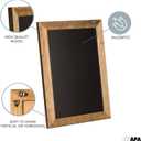 Ilyapa Rustic Wooden Magnetic Kitchen Chalkboard Sign - 20x30 Inch Brown Framed Wall Hanging Chalk Board for Farmhouse Decor, Wedding, Restaurant Menu