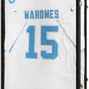Tieeqe Jersey Frame Display Case-Jersey Display Shadow Box- Lockable Jersey Frame with 2 Wall Hangers and UV Resistant Acrylic-Display Case for Football Baseball Basketball Jersey-Black, Wood