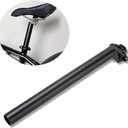 CYSKY 25.4/27.2/28.6/30.4/30.8 SeatPost 350mm Bike Seat Post Suitable for Most Bicycle Mountain Bike Road Bike MTB MTN BMX (Aluminum Alloy, Black)