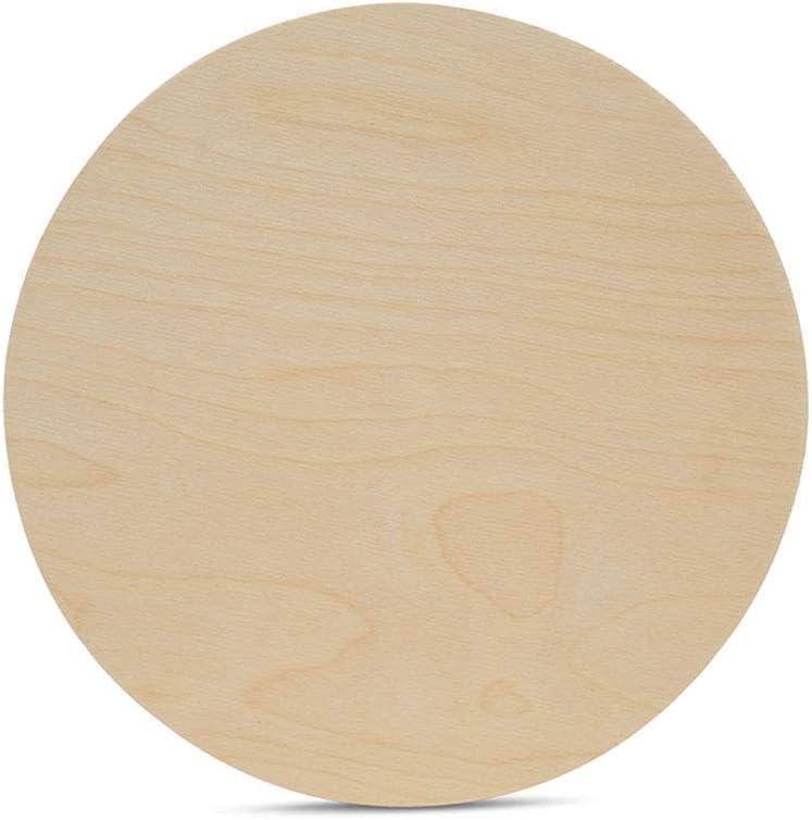 Wood Circles 12 inch, 1/4 Inch Thick, Birch Plywood Discs, Pack of 25 Unfinished Wood Circles for Crafts, Wood Rounds by Woodpeckers