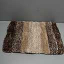 OLANLY Bathroom Rug Mat 30x20, Extra Soft and Absorbent Microfiber Bath Rugs, Non-Slip Plush Shaggy Bath Carpet, Machine Wash Dry, Bath Mats for Bathroom Floor, Tub and Shower, Brown