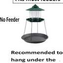 Bird Seed Catcher Tray Platform Feeder Hanging Tray Fits Most feeders Catches Most Falling Seed and Husk Great for Attracting Birds Outdoors, Backyard, Garden - No Feeders