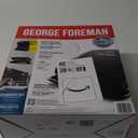 George Foreman 4-Serving Removable Plate Electric Grill and Panini Press, George Tough Non-Stick Coating, Drip Tray Catches Grease, Black