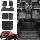 Rongtaod Floor Mats Compatible with 2021-2025 Nissan Rogue Trunk Liner Cargo Mat Cargo Liner Back Seat Cover Protector 2024 Nissan Rogue Accessories (Floor Mats+Backrest Mats+Trunk Mat)