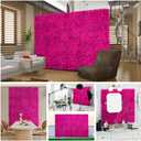 12pcs Flowers Wall Backdrop 16.5"x16.5" Artificial Floral Panels