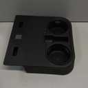 Front Console Cup Holder Compatible with Ford F150/F250/F350/F450 2021-2025, Center Cup Holder Under Front Seat Bottom, Black