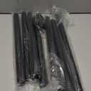 Tension Curtain Rod, 42 to 115 inch Adjustable Heavy Duty black shower curtain rod for bathroom Closet Windows