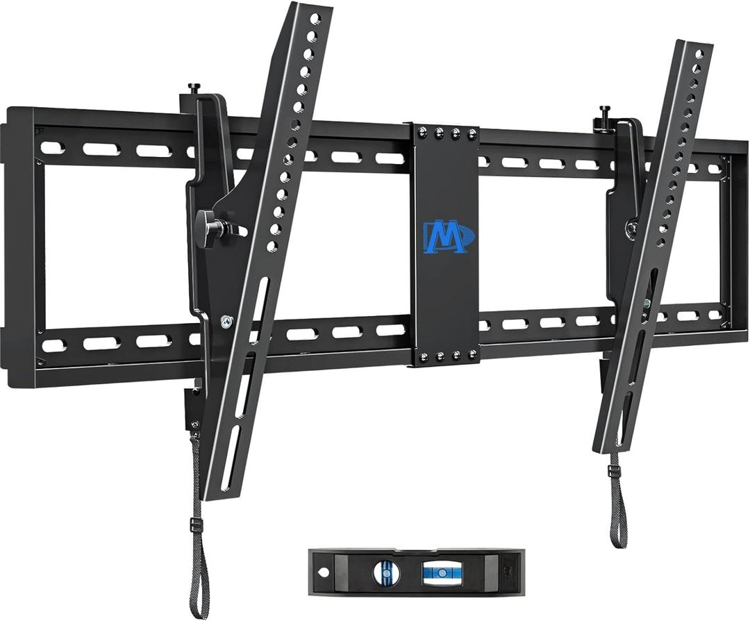 Mounting Dream TV Wall Mount for 42-86" TVs, Tilting TVs Mount with Level Adjustment Fits 16", 18", 24" Studs Easy for Centering, Wall Mount TV Bracket Max VESA 800x400mm, 120 LBS Loading, MD2263-XLK (Black)