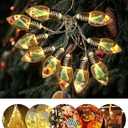 6.6FT Christmas Vintage Decor String Light - 10LED Snow Globe Bulbs String Lights with Tree & Snow & Cute Ornaments Christmas Indoor decorations for Home Patio Mantel Fireplace Xmas Tree Decoration