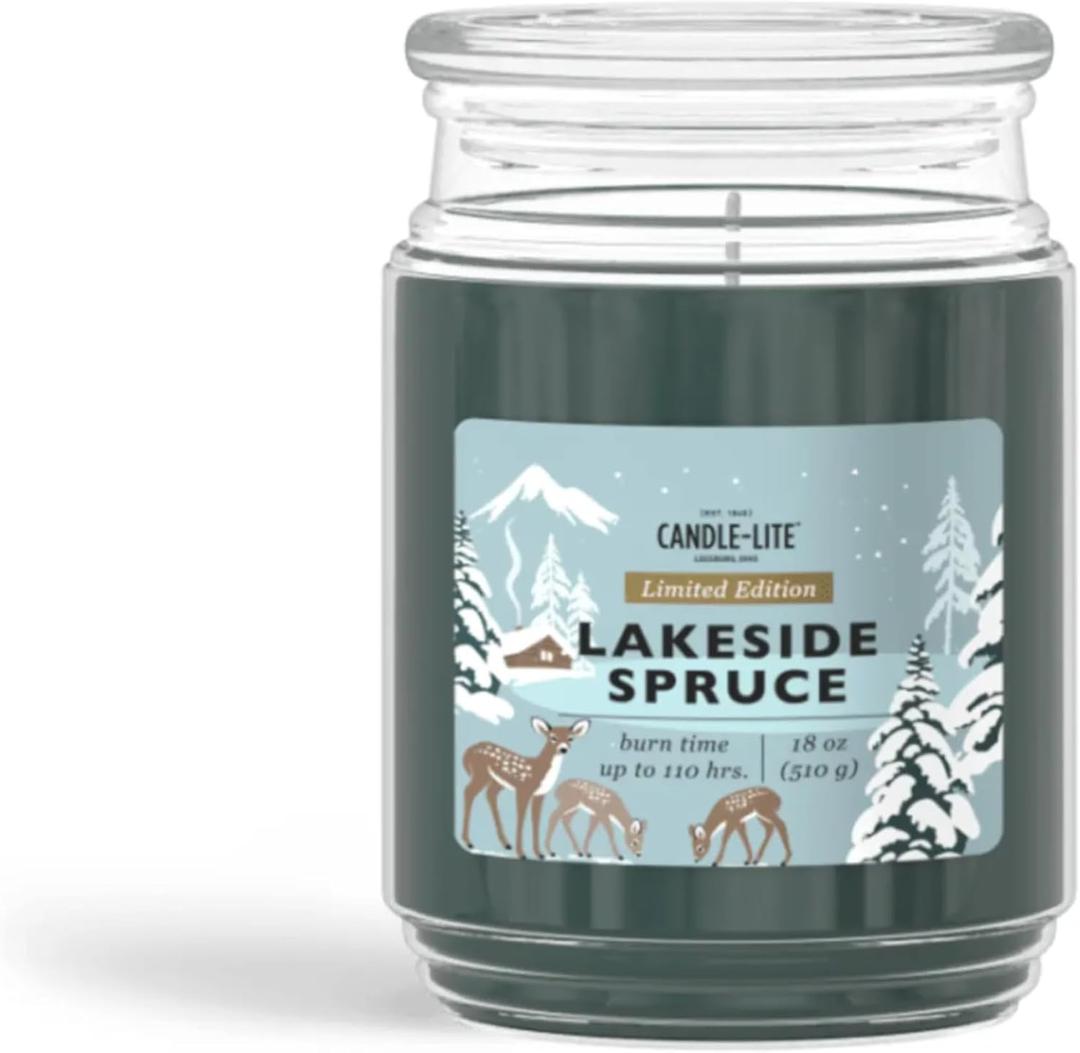 CANDLE-LITE, Lakeside Spruce Candle - 18 Ounce