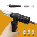 Pop Rivet Gun Tool Rivet Drill Attachment Power Drill Tool Kit Cordless Rivet Gun