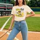 Women Baseball Tank Tops Game Day Sleeveless Tops Baseball Heart Graphic Tee Vest Casual Softball Mom Tee Tops (Beige, S)