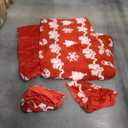 Bedsure Fluffy Christmas Comforter Set Queen pink Christmas Bedding with Candy Cane, Warm Fleece Bed Sets for Winter, 3 Pieces, 1 Soft Plush Shaggy Comforter with 2 Pillowcases