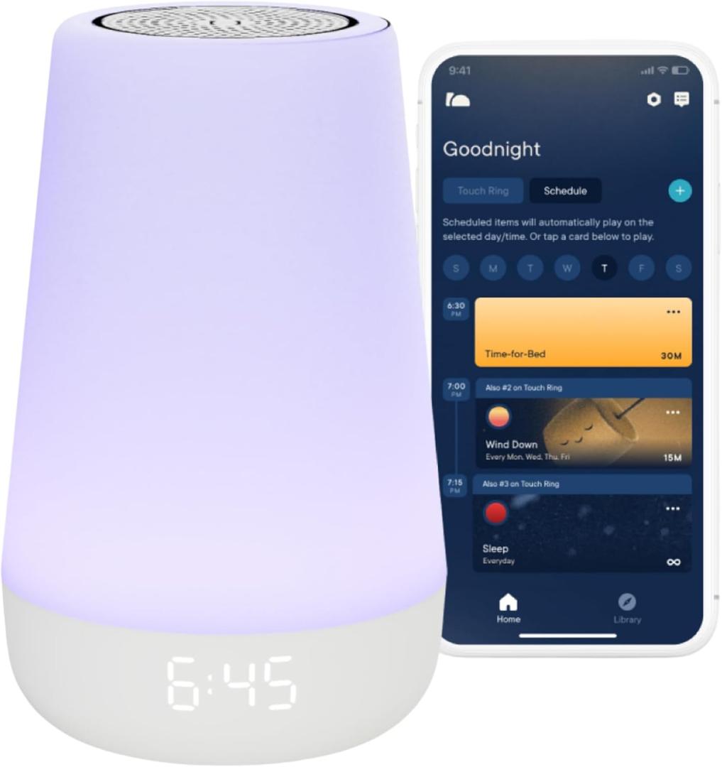 Hatch Rest Baby Sound Machine, Night Light | 2nd Gen | Registry Essential, Sleep Trainer, Routine Builder, Time-to-Rise Alarm Clock, White Noise Soother, Nursery Stories, Toddler Kids Bedroom (Wi-Fi)