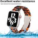 Bestig Resin Band Compatible with Apple Watch Bands for Women 49mm 46mm 45mm 44mm 42mm(Series 1 2 3), Lightweight Waterproof Strap for iWatch Series 11 10 9 8 7 6 5 4 3 2 1 SE Ultra Men
