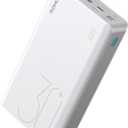 ROMOSS Power Bank, 30,000mAh Portable Phone Charger with USB C 3 Outputs & 3 Inputs, External Battery Pack PD 18W with iPhone 15/14/13/12, iPad, Samsung Galaxy and More (White)