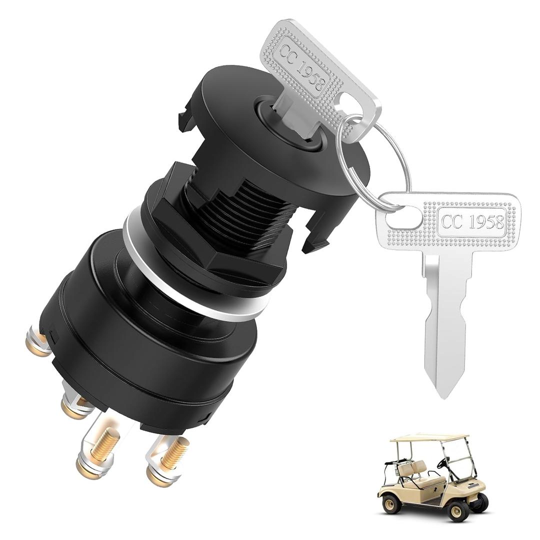 Ignition Key Switch for Club Car DS 1996-up Gas Golf Cart OEM# 101826301 4-pin