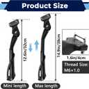 Kickstand for 20-22 Inch Bicycles, Ebike Kickstand Fit for Ridestar Q20 and Super 73, Non-Slip Kick Side Stand