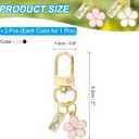 2 x PATIKIL Keychains, Enameled Charm Key Ring Cute Keychains Purse Bag Accessory